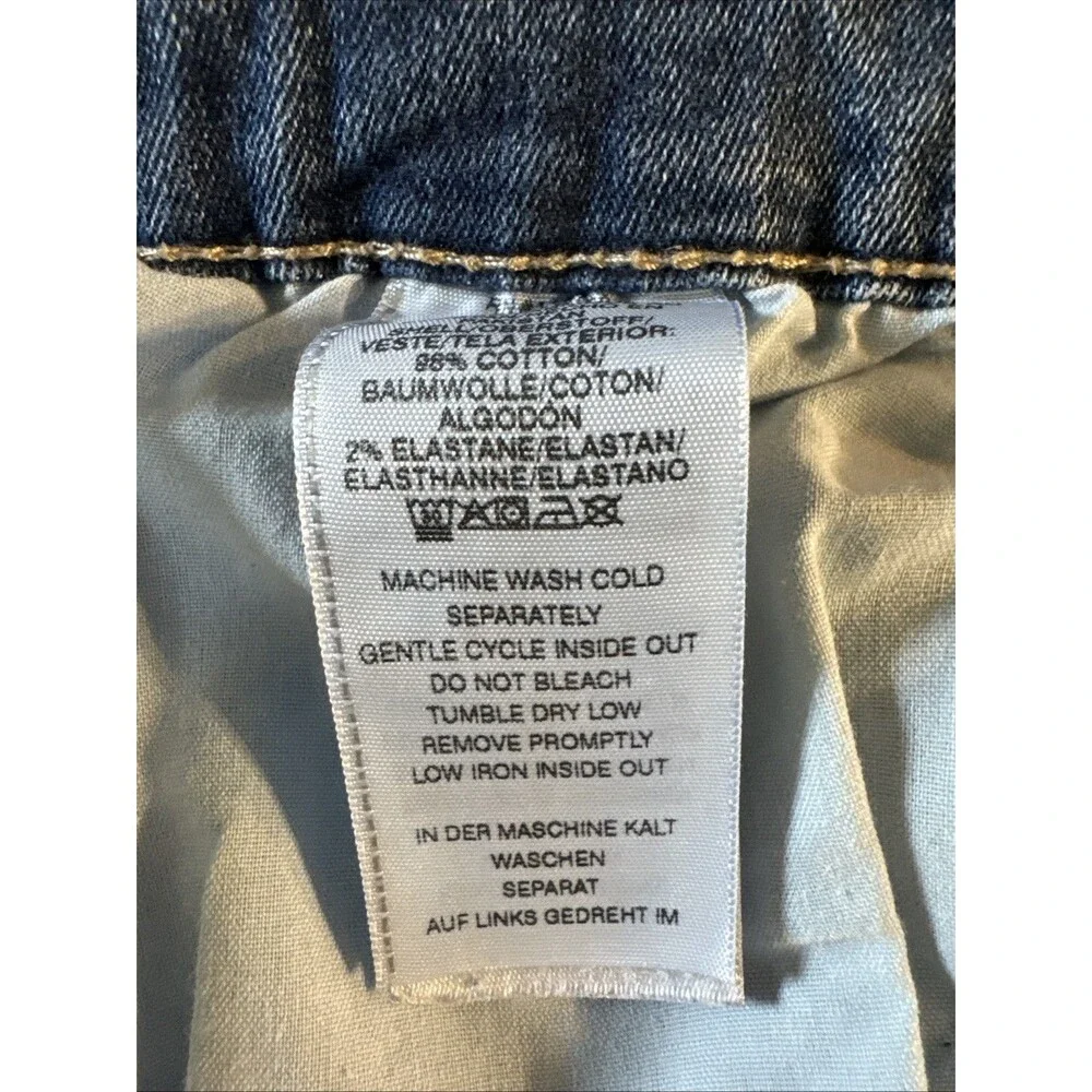 True Religion Ricky Jeans Relaxed Straight Jeans Mens 42/26 Blue Denim Super Str